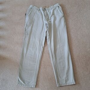 Men's Columbia Pants Lander Canvas Pants Utility Beige 36x34 AM8431